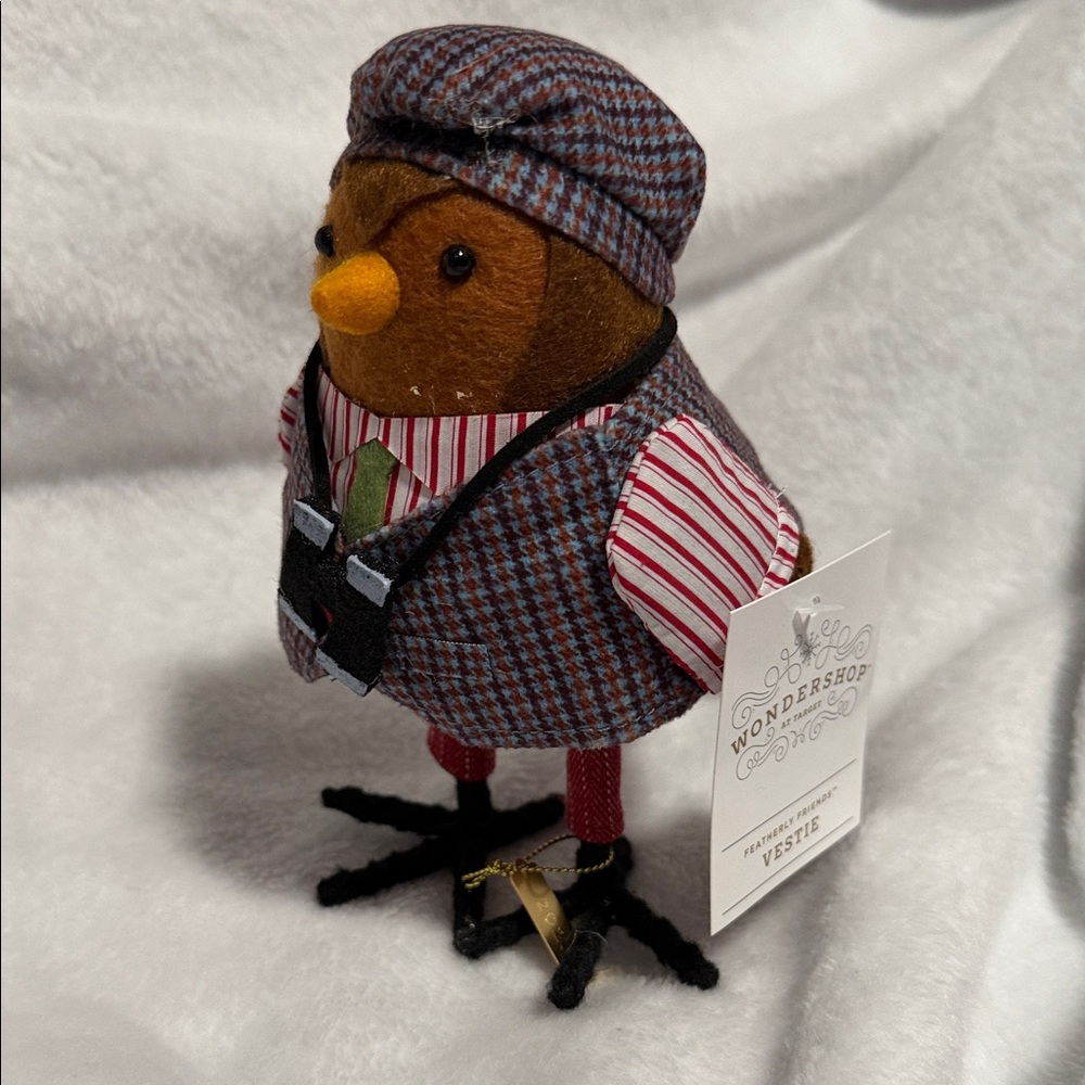 Wondershop Festive Bird with Plaid Outfit